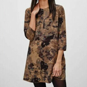 𝅺aritzia Wilfred Myosotis Abstract Floral Dress